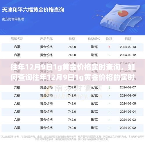 往年12月9日黄金价格实时查询指南，掌握查询黄金价格的详细步骤与实时信息获取渠道