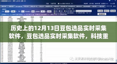 科技重塑选择体验，豆包选品实时采集软件开启智能生活新纪元，历史上的12月13日重要里程碑事件回顾