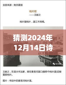 探秘未来诗词空实时地图，诗意小店的奇遇与预测（2024年12月14日）