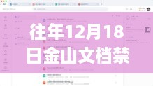 揭秘，金山文档为何在往年12月18日禁止实时保存的背后真相，小红书带你了解背后故事。