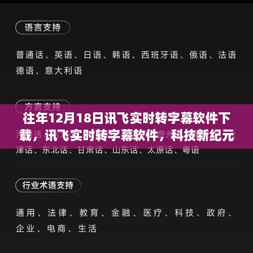 讯飞实时转字幕软件，语音变文字的科技新纪元艺术体验