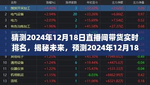 揭秘未来直播间带货趋势，预测2024年12月18日带货实时排名背后的行业动向