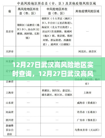 武汉高风险地区最新动态，实时查询与防控措施解析