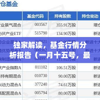 独家解读，基金行情分析报告（一月十五号，最新数据26日呈现）