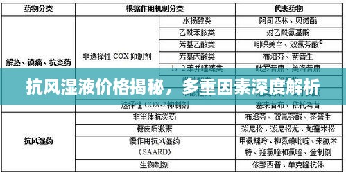 抗风湿液价格揭秘，多重因素深度解析