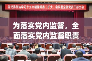 为落实党内监督，全面落实党内监督职责 