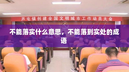 不能落实什么意思，不能落到实处的成语 