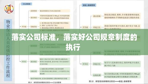 落实公司标准，落实好公司规章制度的执行 