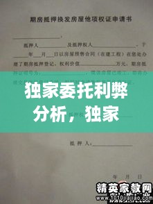 独家委托利弊分析，独家委托合法吗 