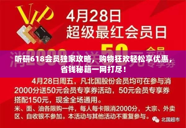 听研618会员独家攻略，购物狂欢轻松享优惠，省钱秘籍一网打尽！