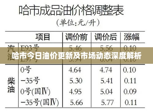 哈市今日油价更新及市场动态深度解析