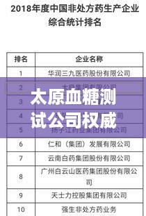 太原血糖测试公司权威排名榜单揭晓！