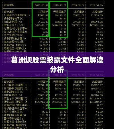 葛洲坝股票披露文件全面解读分析