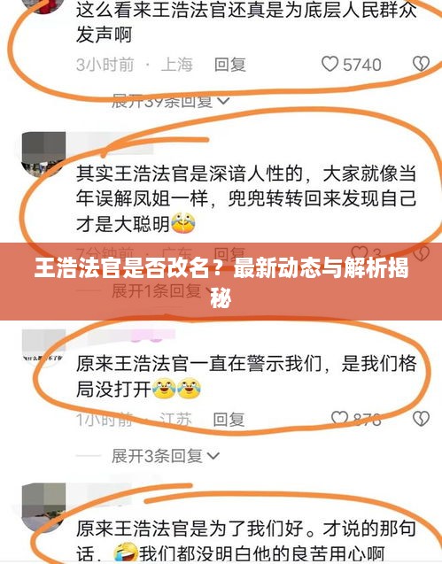 王浩法官是否改名？最新动态与解析揭秘