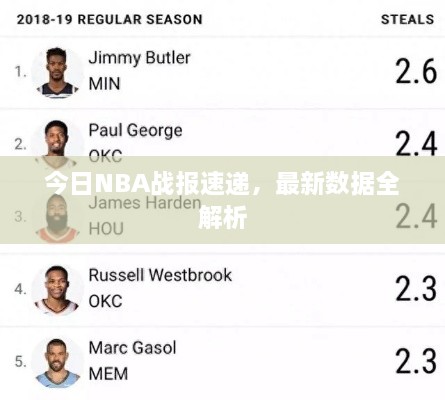 今日NBA战报速递，最新数据全解析