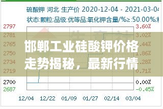 邯郸工业硅酸钾价格走势揭秘，最新行情分析