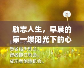 励志人生，早晨的第一缕阳光下的心灵觉醒语录