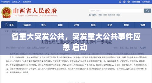 省重大突发公共，突发重大公共事件应急 启动 