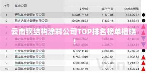 云南钢结构涂料公司TOP排名榜单揭晓！