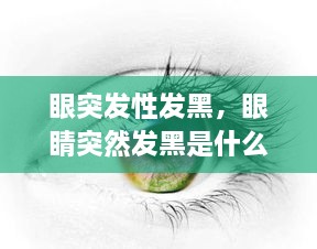 眼突发性发黑，眼睛突然发黑是什么病 