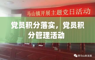 党员积分落实，党员积分管理活动 