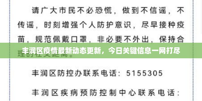 丰润区疫情最新动态更新，今日关键信息一网打尽