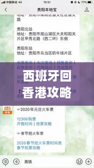 西班牙回香港攻略，最新指南助你顺利返程